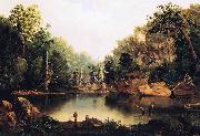 Robert S.Duncanson Little Miami River oil painting on canvas